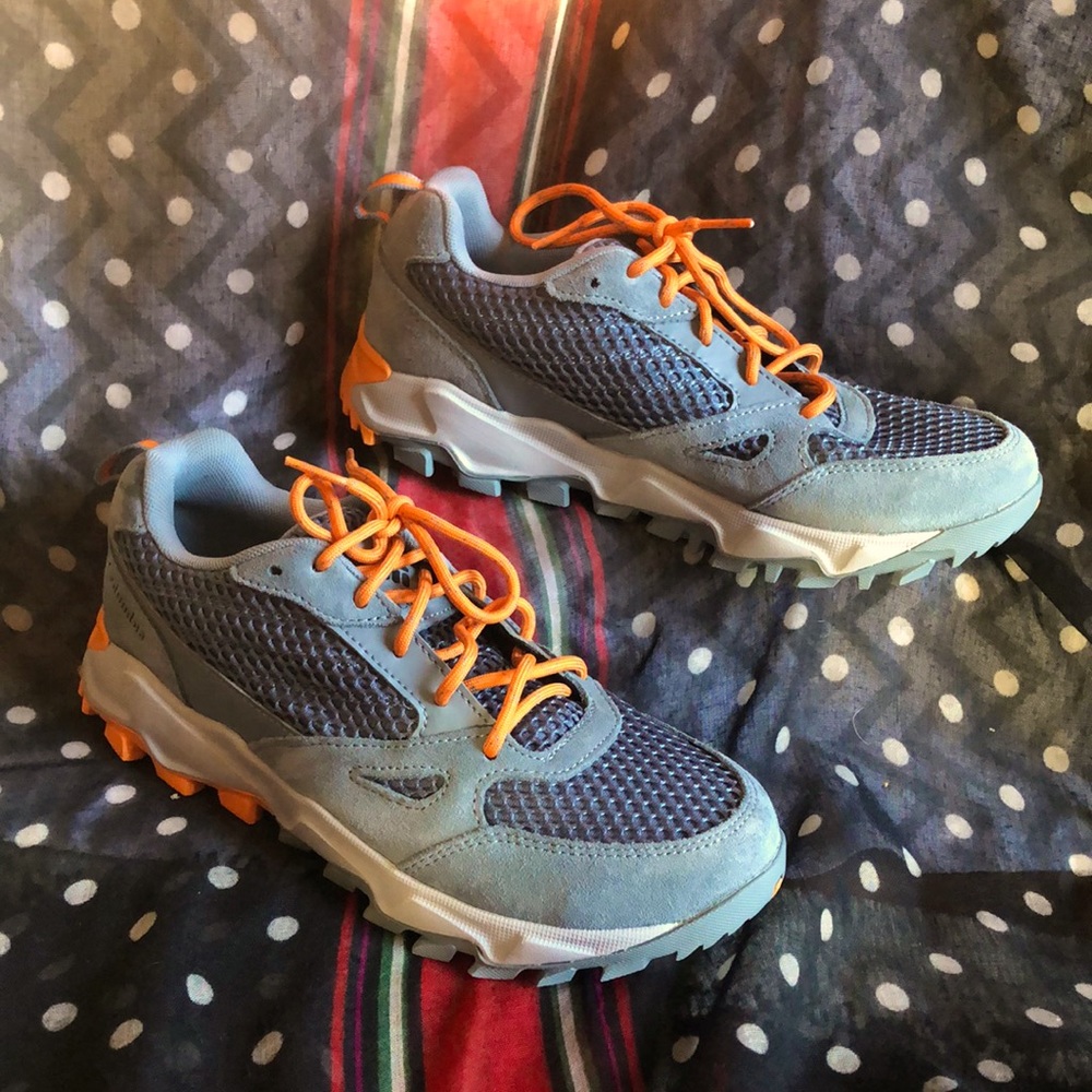 Columbia Grey and Orange Women's hiking sneakers